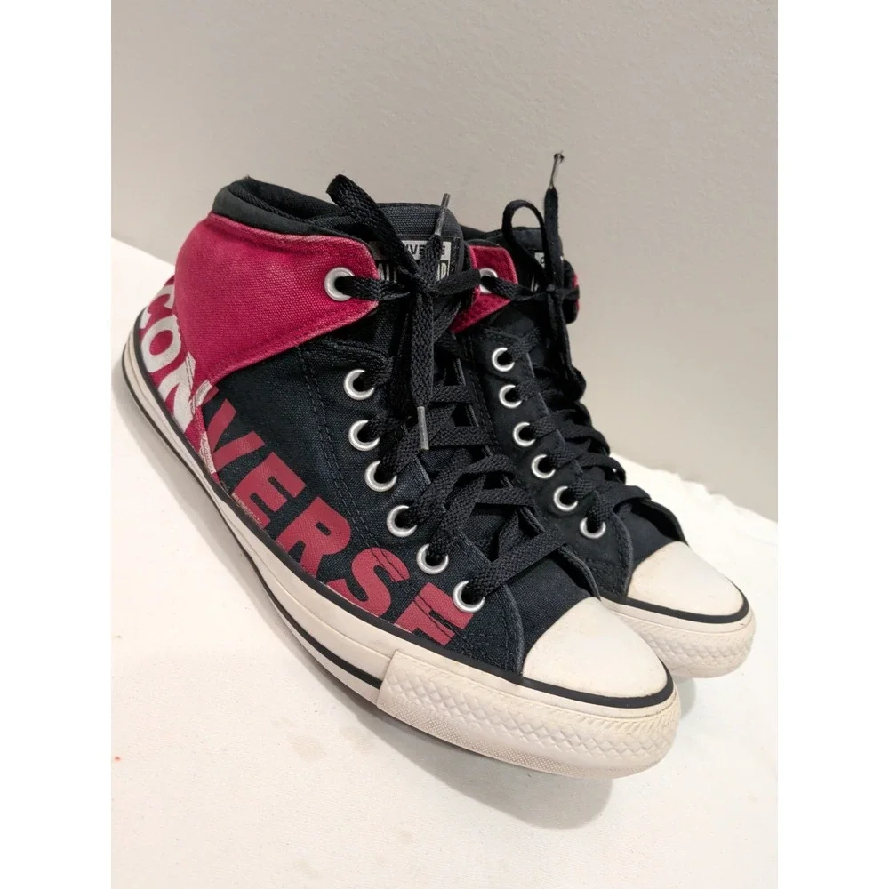 Converse Chuck Taylor All Star Street M 8 W 10 Black/Red Unisex 166334C
